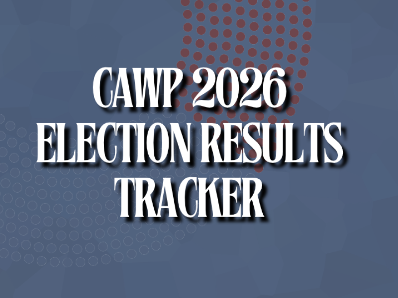 CAWP 2026 Election Results Tracker Graphic