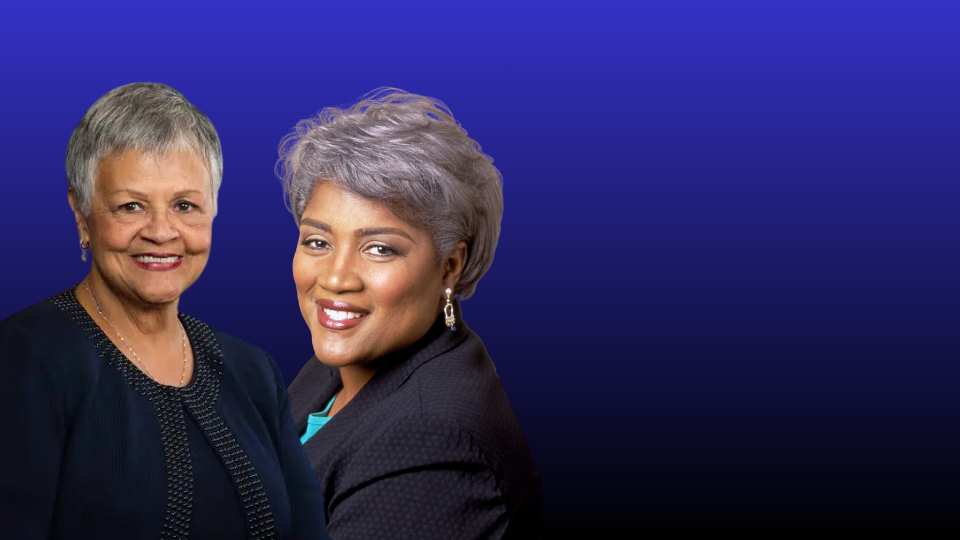 Bonnie Watson Coleman and Donna Brazile graphic