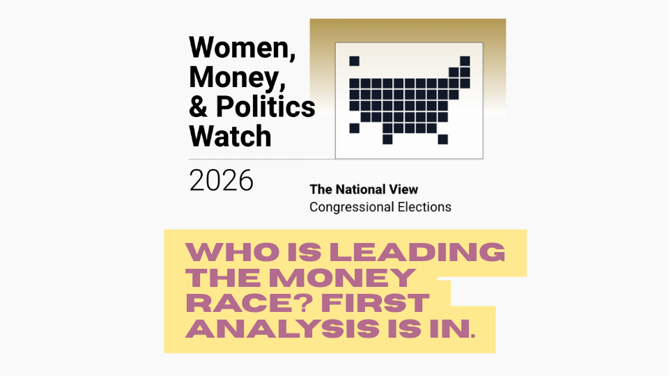 Who is leading the money race? graphic