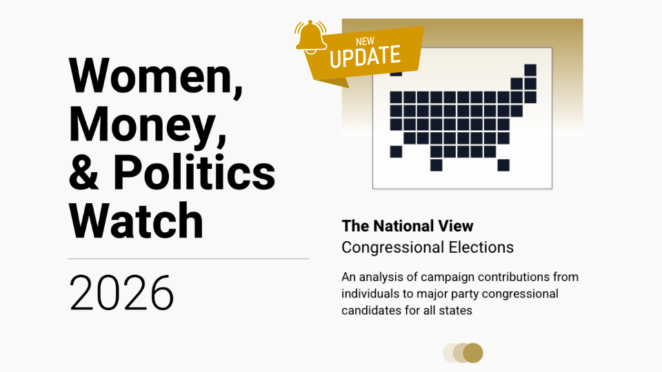 Graphic for Women, Money, and Politics Watch 2026 Update