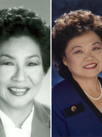 Representatives Patricia Saiki (R) and Patsy Mink (D)