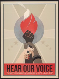 Official poster of the 2017 Women's March s