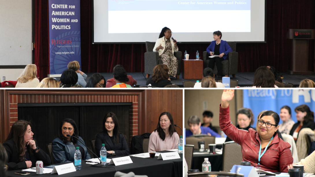 Collage of photos from CAWP programs 