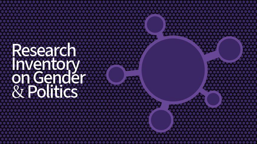 research inventory on gender and politics with hub image
