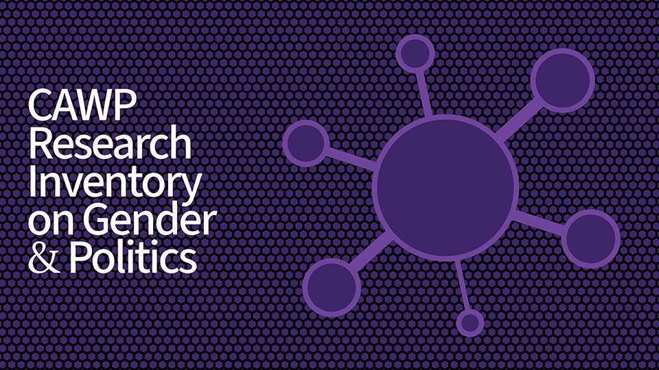 CAWP Research Inventory on Gender & Politics with hub image